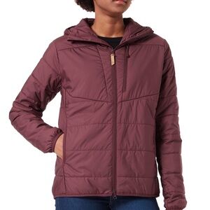 Fjallraven Women's Puffer Jacket in Deep Burgundy